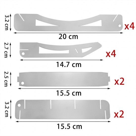 BBQ Grill Portable & Foldable, Stainless Steel Barbecue Grill for Outdoor Charcoal BBQ, Backpacking, Hiking, Picnics, Fishing